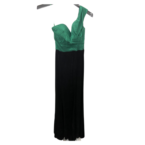 VIP Girl Green & Black One Shoulder Maxi Dress - Size S