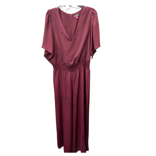 Vince Camuto Burgundy Jumpsuit XXL | Women's Formal Wear