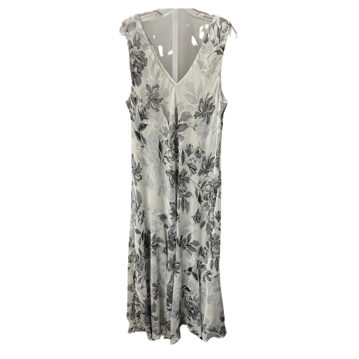 R&M Richards Floral Maxi Dress - White/Gray - Size 20W - Evening Gown - Image 2