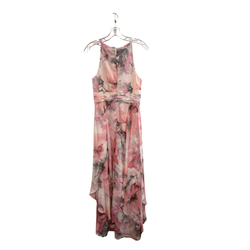 R&M Richards Floral Maxi Dress Pink Size 4 - Evening Gown - Image 2