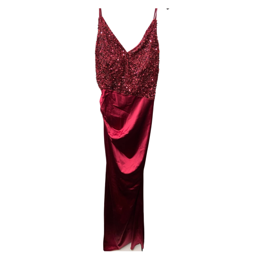 Miss Ord Burgundy Sequin Maxi Dress - XL - Formal Gown - Image 2