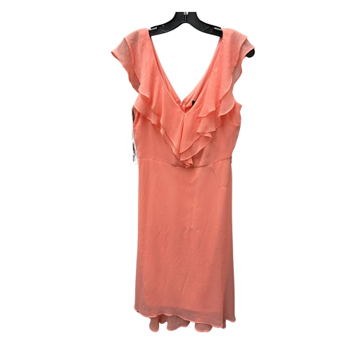 DKNY Coral Ruffle Dress Size 8 - Cocktail Dress