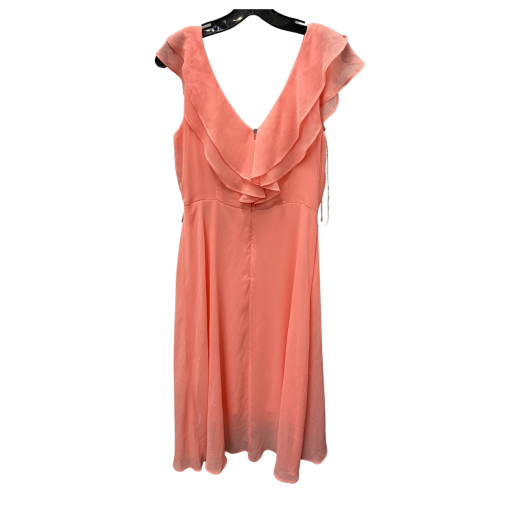 DKNY Coral Ruffle Dress Size 8 - Cocktail Dress - Image 2