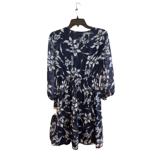 Taylor Navy Floral Dress Size 8 - Women's Summer Dress - Image 2