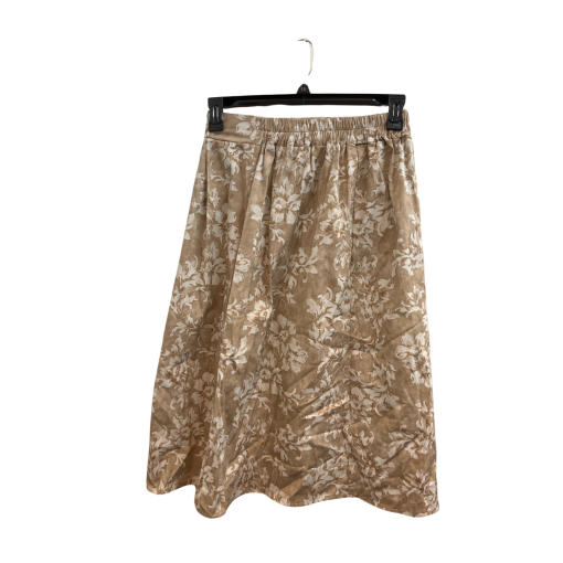 Kali Fashion Beige Floral Midi Skirt - Size [Size] - Women's Skirts - Image 2