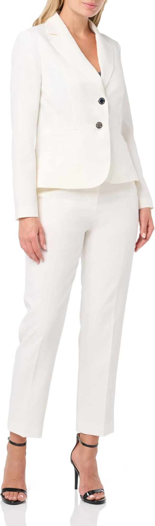 Anne Klein White Slim Fit Pants Size 14 - Women's Trousers