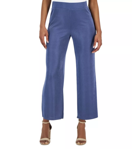 KASPER Plus Blue Wide Leg Pants 20W - Women's Trousers