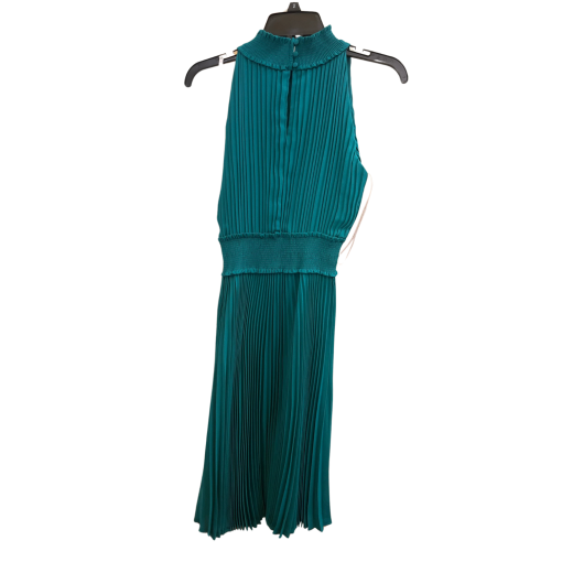 Nanette Lepore Teal Pleated Midi Dress Size 2 - Cocktail Dress - Image 2