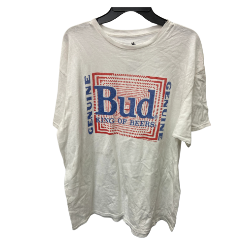 Budweiser T-Shirt White XL Beer Tee Shirt Vintage Apparel