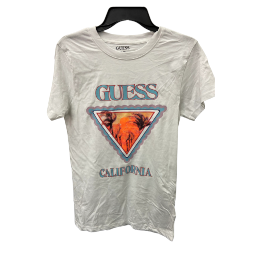 Guess White California Tee Shirt - Medium - Graphic T-Shirt