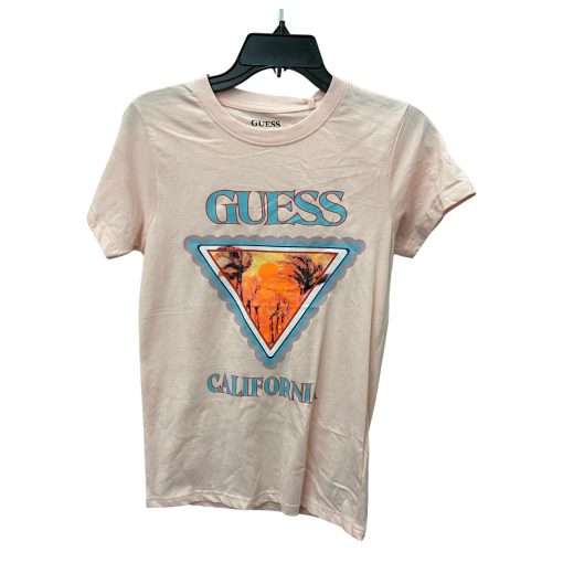 Guess Pink California Tee Shirt - Size S - Women's Graphic Tee