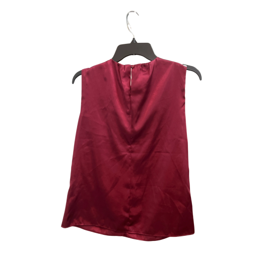 Calvin Klein Burgundy Sleeveless Blouse XS - Women's Tops - Image 2