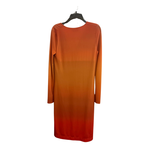 HALSTON Orange Midi Dress - Women's No Size - Cocktail Dress - Image 2