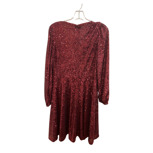 Nanette Lepore Burgundy Sequin Dress Size 8 - Party Dress - Image 2