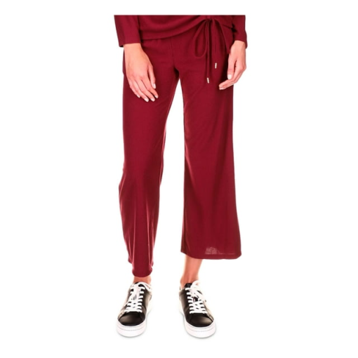 MICHAEL KORS Burgundy Cropped Pants XL - Women's Lounge Pants