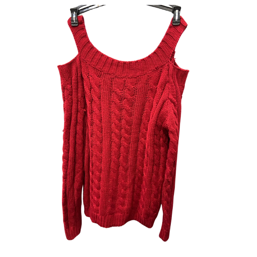 SHEIN Red Cable Knit Off-Shoulder Sweater - Size S - Women's Tops - Image 2