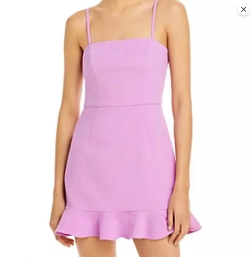 French Connection Lilac Mini Dress Size 4 - Women's Party Dress