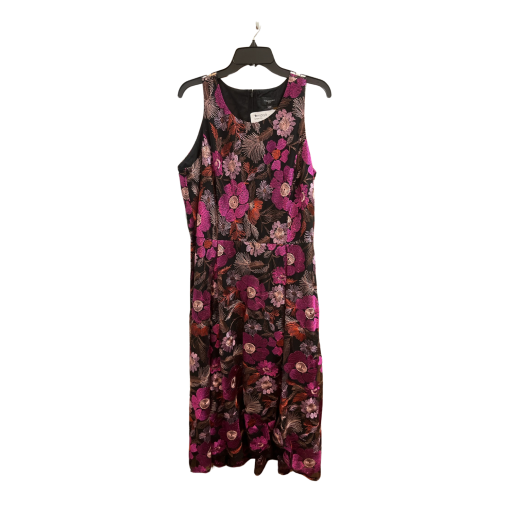 TAHARI ASL Floral Maxi Dress Black/Pink 14W - Evening Gown - Image 2