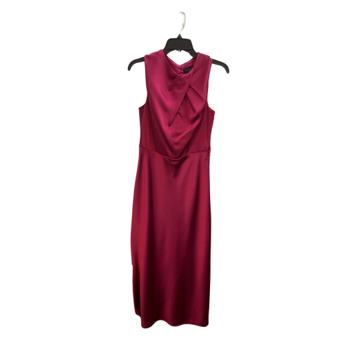 Tahari ASL Burgundy Sleeveless Dress Size 6 - Cocktail Party