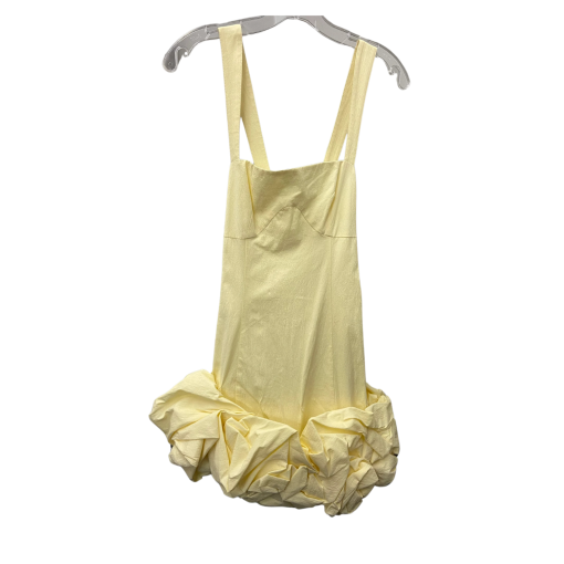 Avec les filles Yellow Ruffle Mini Dress - Size S - Party Dress