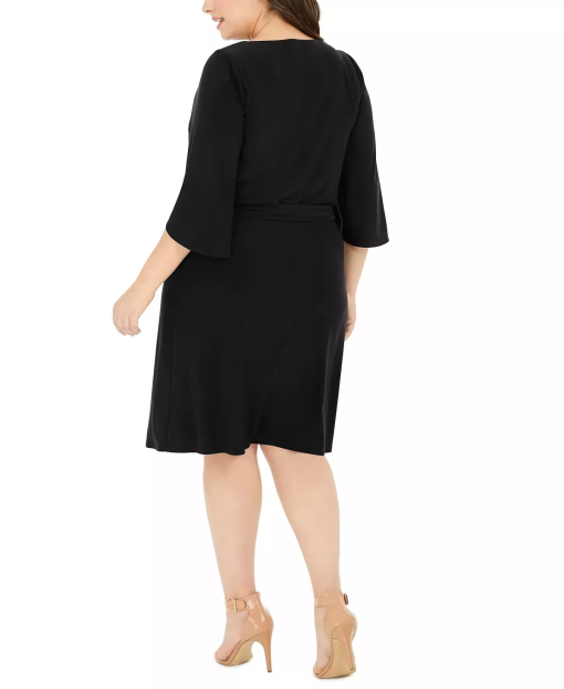 MSK Plus Black Dress Plus Size Knee Length Cocktail Dress - Image 2