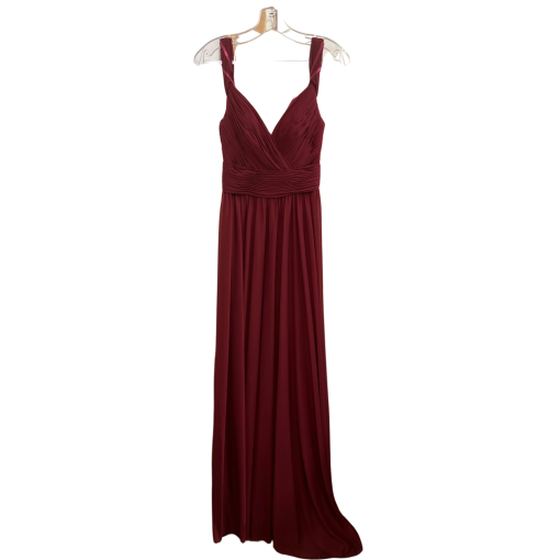 Simply Burgundy Maxi Dress Size 8 - Bridesmaid Dress