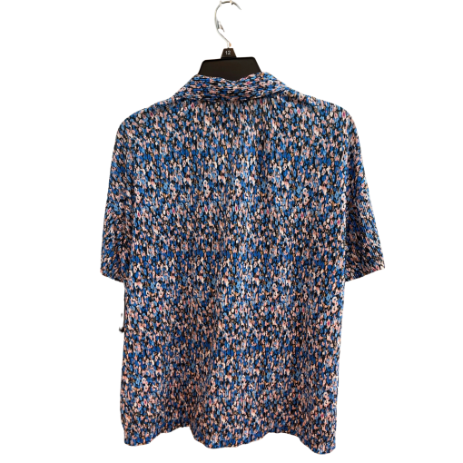 Andrew Marc Floral Button Down Shirt - Blue - Size Small - Blouse - Image 2