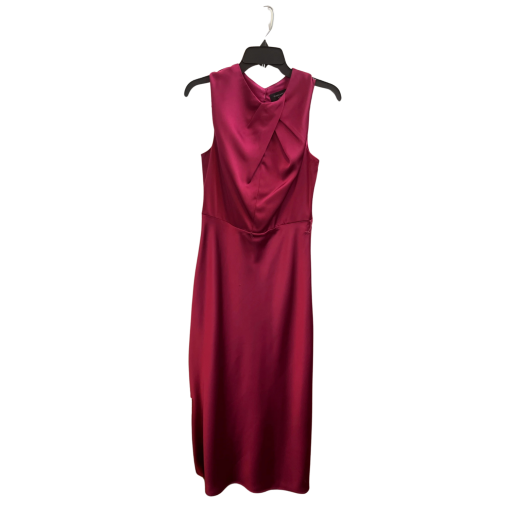 Tahari Sleeveless Midi Dress - Burgundy Size 4 - Cocktail Dress