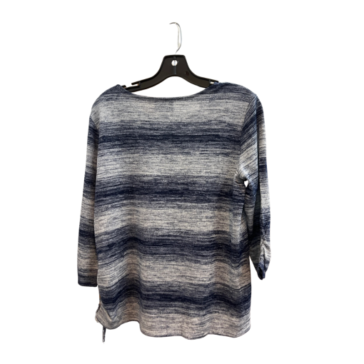 Alfred Dunner Blue Stripe Top Small - Women's Knitwear - Image 2