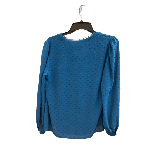 CeCe Blue Blouse Small - Women's Long Sleeve Top - Image 2