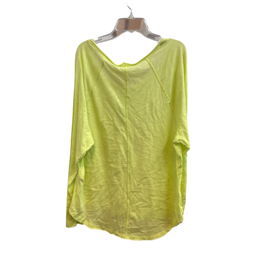 DKNY Pure XL Neon Green Long Sleeve Top - Women's Shirt - Image 2