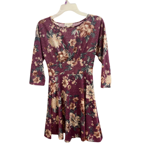 bebop Floral Burgundy Dress - Size S - Women's Dresses