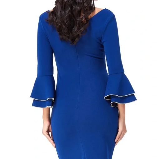 MSK Blue Bell Sleeve Dress - Small - Cocktail Dress - Image 2