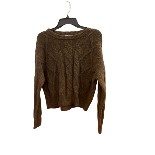 Calvin Klein Brown Cable Knit Sweater - No Size - Women's Top