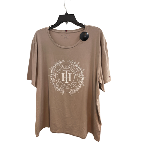 Tommy Hilfiger XXL Taupe Graphic Tee - Women's T-Shirt