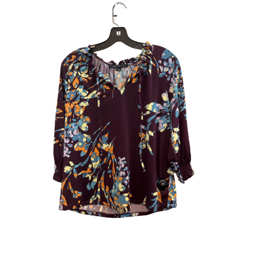 ZAC & RACHEL Floral Blouse, Purple, Small, Women's Tops