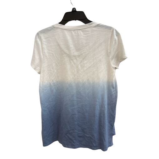 Blue Dip Dye Scoop Neck T-Shirt - Size S - Women's Tee - Image 2