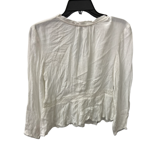 Dex White Blouse Size S Long Sleeve Top Women's Fashion - Image 2