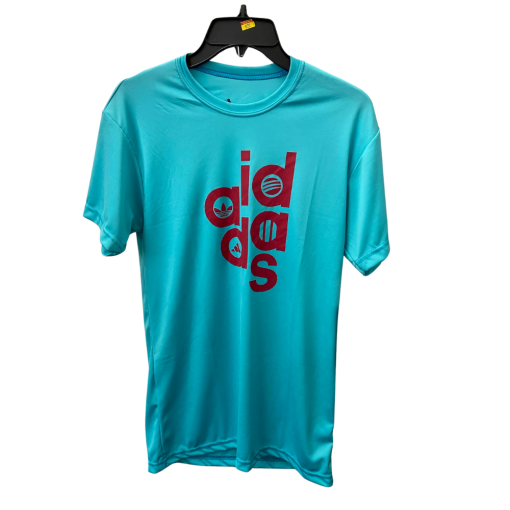 Adidas Men's Teal T-Shirt Small - Athletic Tee