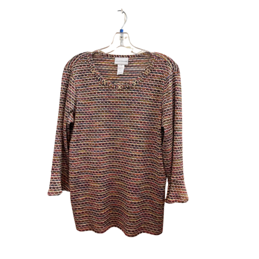 Alfred Dunner Multi-Color Knit Top Small - Women's Sweater