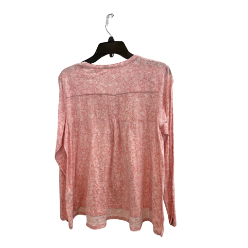 Style & Co Pink Floral Blouse Petite Long Sleeve Top - Image 2