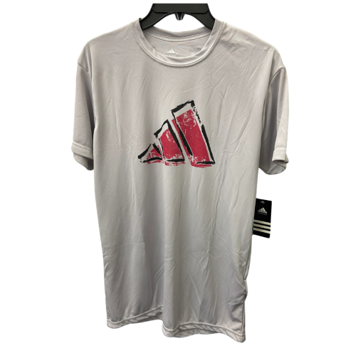 Adidas Gray Tee Shirt Medium - Athletic T-Shirt