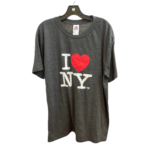 I Love NY Gray T-Shirt XL - Graphic Tee - Apparel