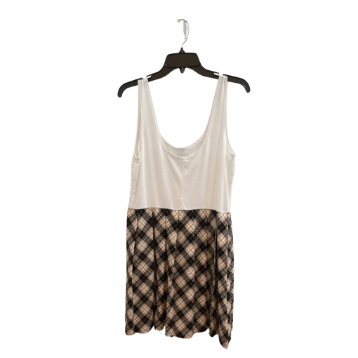 Kingston White Plaid Tank Dress - XL - Women's Summer Dress