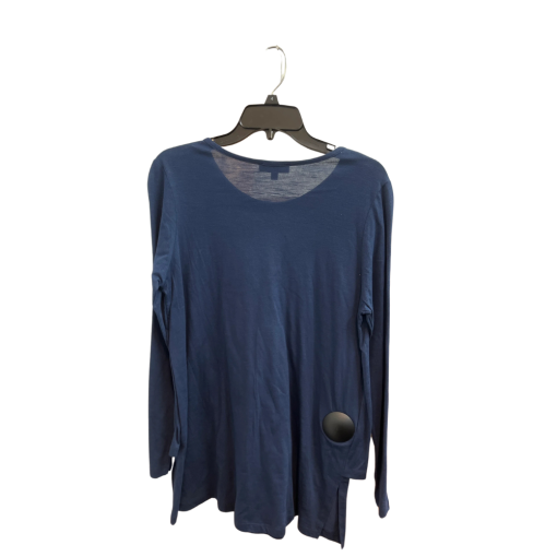 DG2 Navy Blue Long Sleeve Top, Size M, Women's Blouse - Image 2