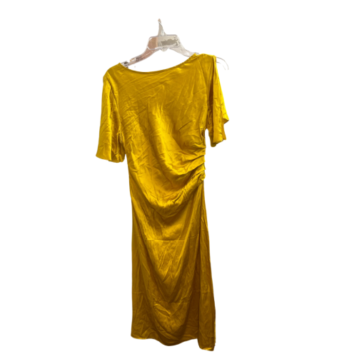 Yellow Satin Midi Dress - [Brand Name] - Size [Size] - Party Dress - Image 2