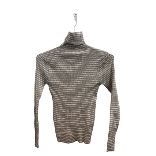 YUNA Fashion Gray Striped Turtleneck Sweater - No Size - Women's Top - Image 2