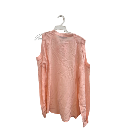 Chelsea & Walker Pink Blouse Size 4 Cold Shoulder Top - Image 2