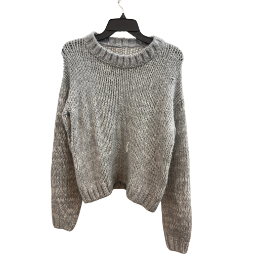 Gray Knit Sweater - Size M - Women's Pullover - Cozy Winter Wear