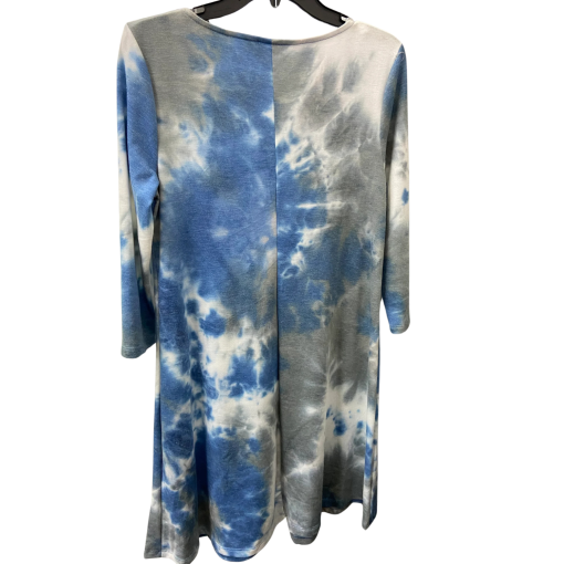 MSK Tie Dye Dress Blue Gray M - Casual Dresses - Image 2